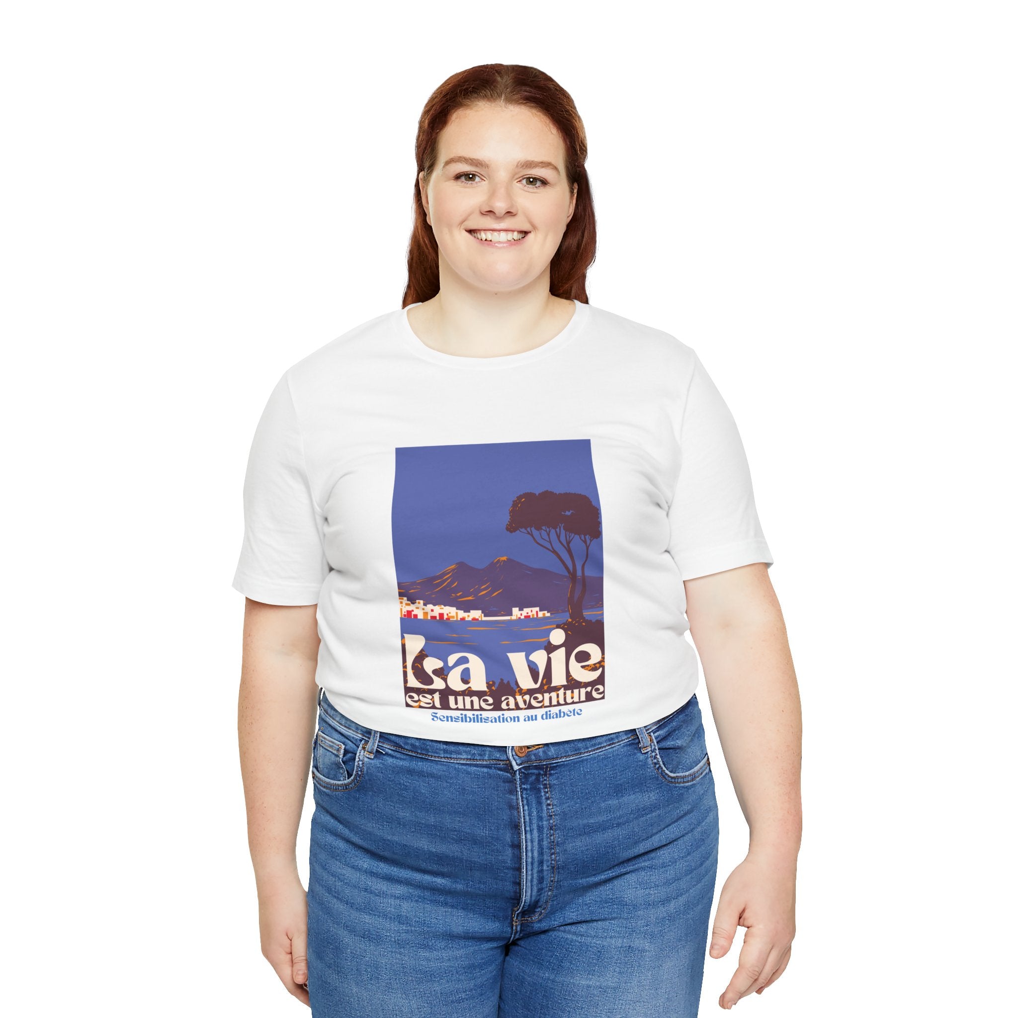 Life is an Adventure, Ocean View (French) - Unisex Tee The Diabuddies Store T-Shirts $22.50