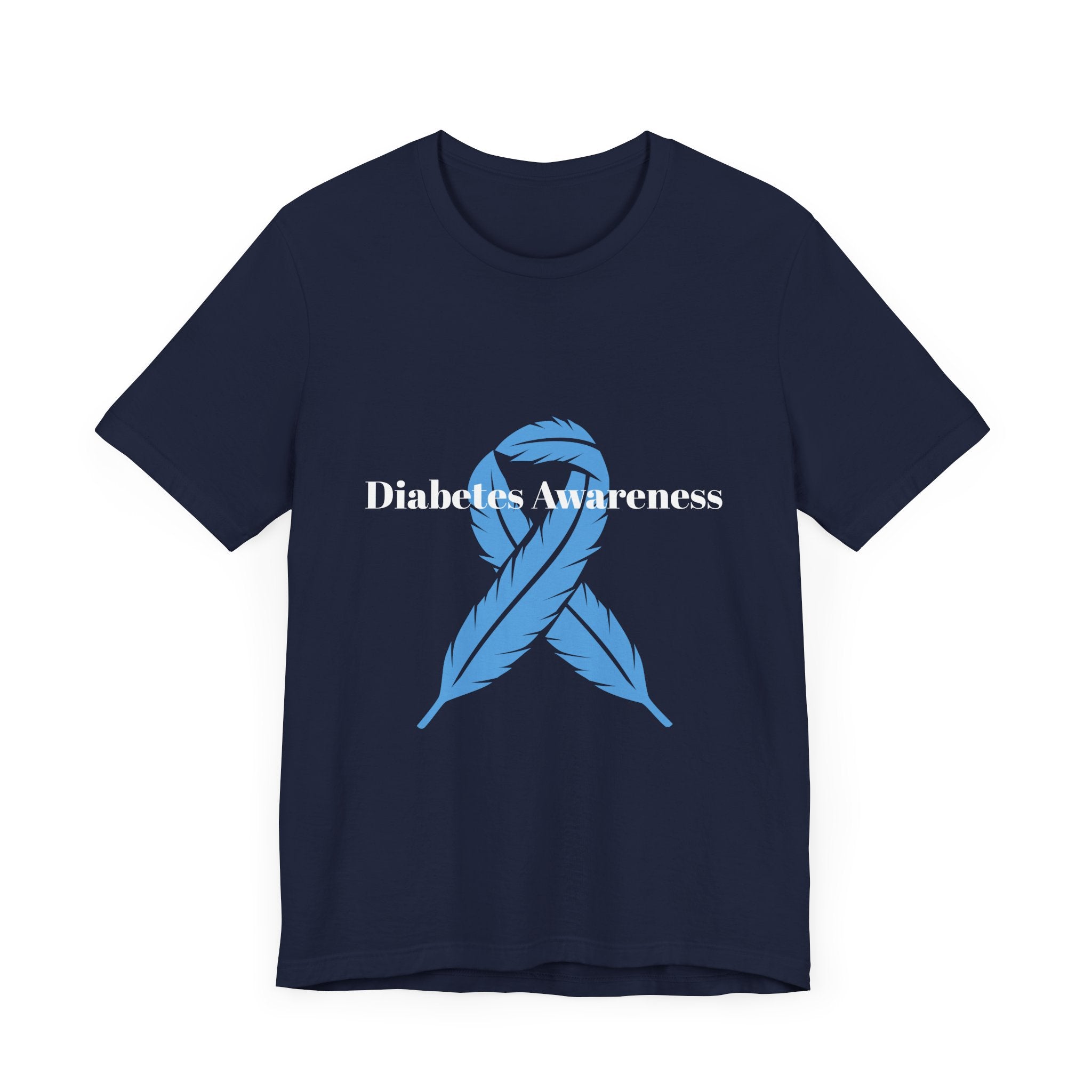 Feather, Blue Ribbon - Unisex Tee The Diabuddies Store T-Shirts $22.38