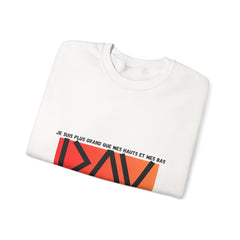 The Diabuddies Store Greater than (French/Orange) - Unisex Sweatshirt Greater than (French/Orange) - Unisex Sweatshirt: Rise above and wrap yourself in strength with the "Greater Than (French/Orange)" Unisex Sweatshirt! Sweatshirts $35.70