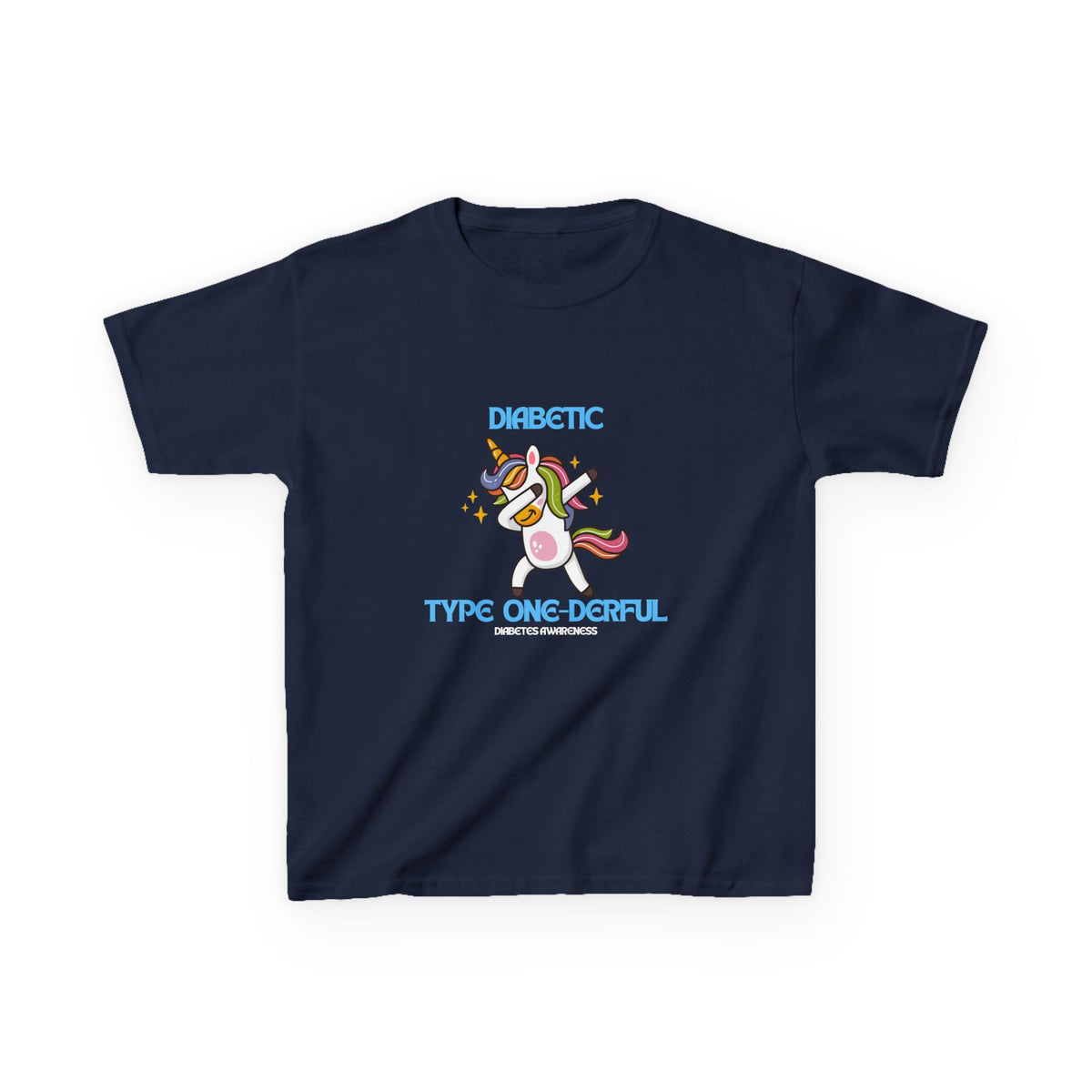 The Diabuddies Store Diabetes Type One-derful - Kids Tee Diabetes Type One-derful - Kids Tee: This Tee is a celebration of strength and uniqueness! Let your child proudly declare their "Type One-derful" spirit with a smile. T-Shirts $17.74