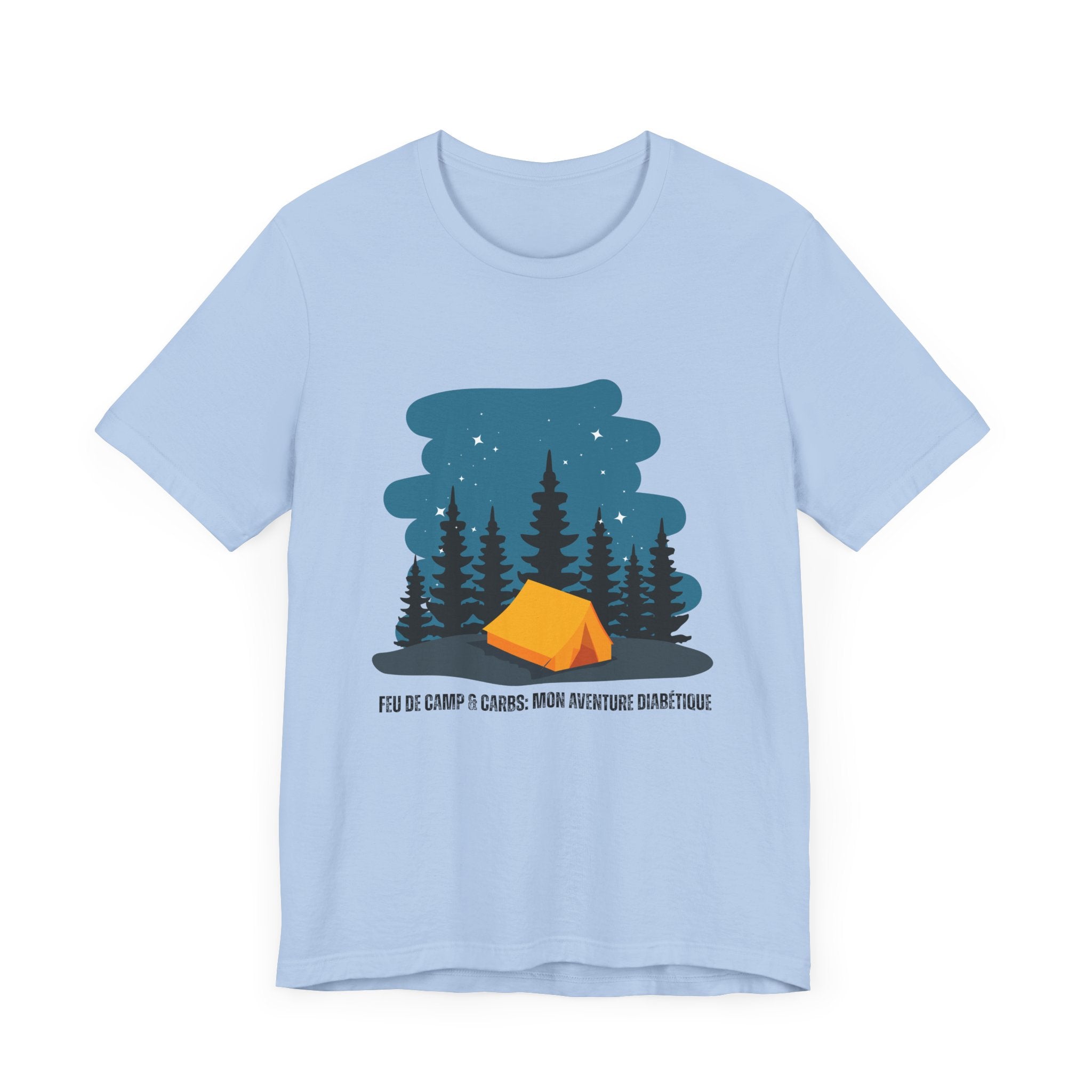 Campfire & Carbs! (French) - Unisex Tee The Diabuddies Store T-Shirts $22.50