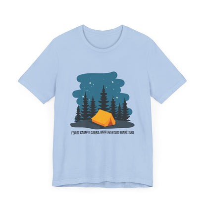 Campfire & Carbs! (French) - Unisex Tee The Diabuddies Store T-Shirts $22.50