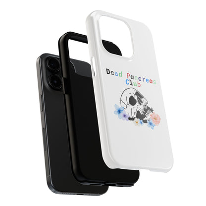 Skull & Flowers Dead Pancreas Club - Phone Case The Diabuddies Store Mobile Phone Cases $18.23