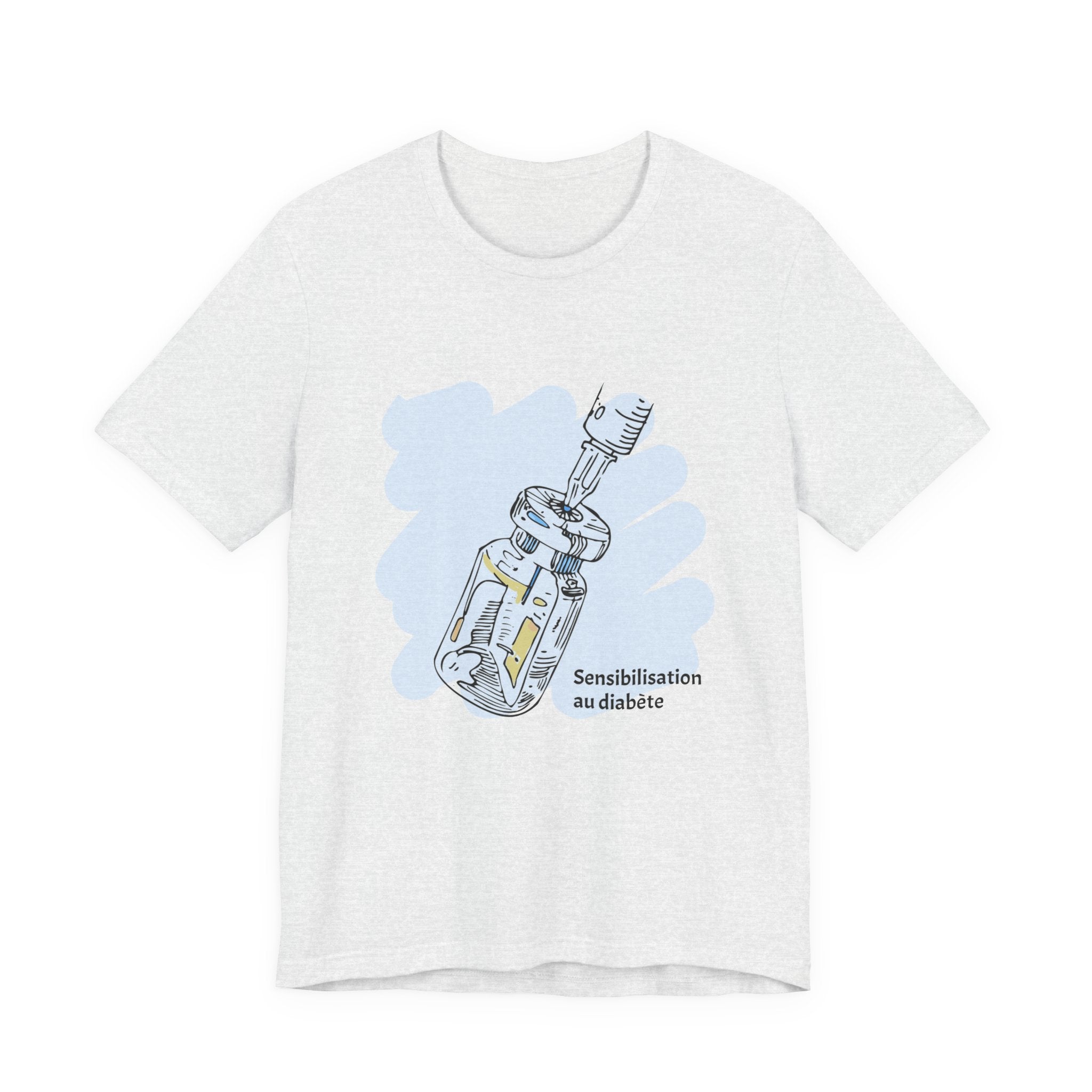 Insulin Vial - Diabetes Awareness (French) - Unisex Tee The Diabuddies Store T-Shirts $22.50