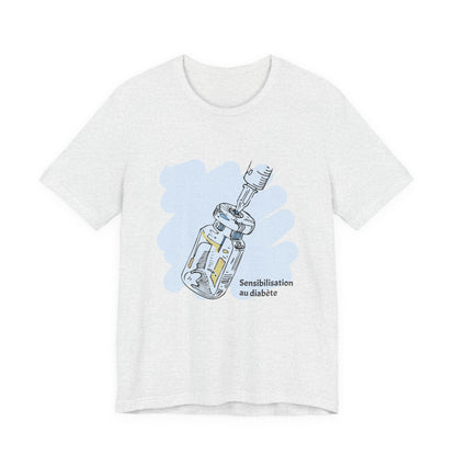 Insulin Vial - Diabetes Awareness (French) - Unisex Tee The Diabuddies Store T-Shirts $22.50
