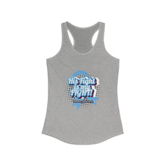 His fight is my Fight! (Blue) - Racerback Tank The Diabuddies Store Tank Tops $19.96