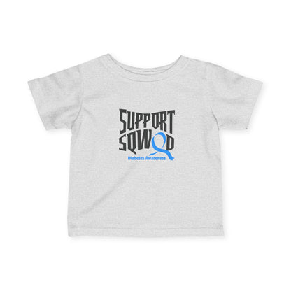 The Diabuddies Store Support Squad - Infant Tee Support Squad - Infant Tee: Show your love for the entire family with the "Support Squad" Infant Tee! Whether they're supporting a sibling, a parent, or a friend, this tee is a heartwarming way to show that