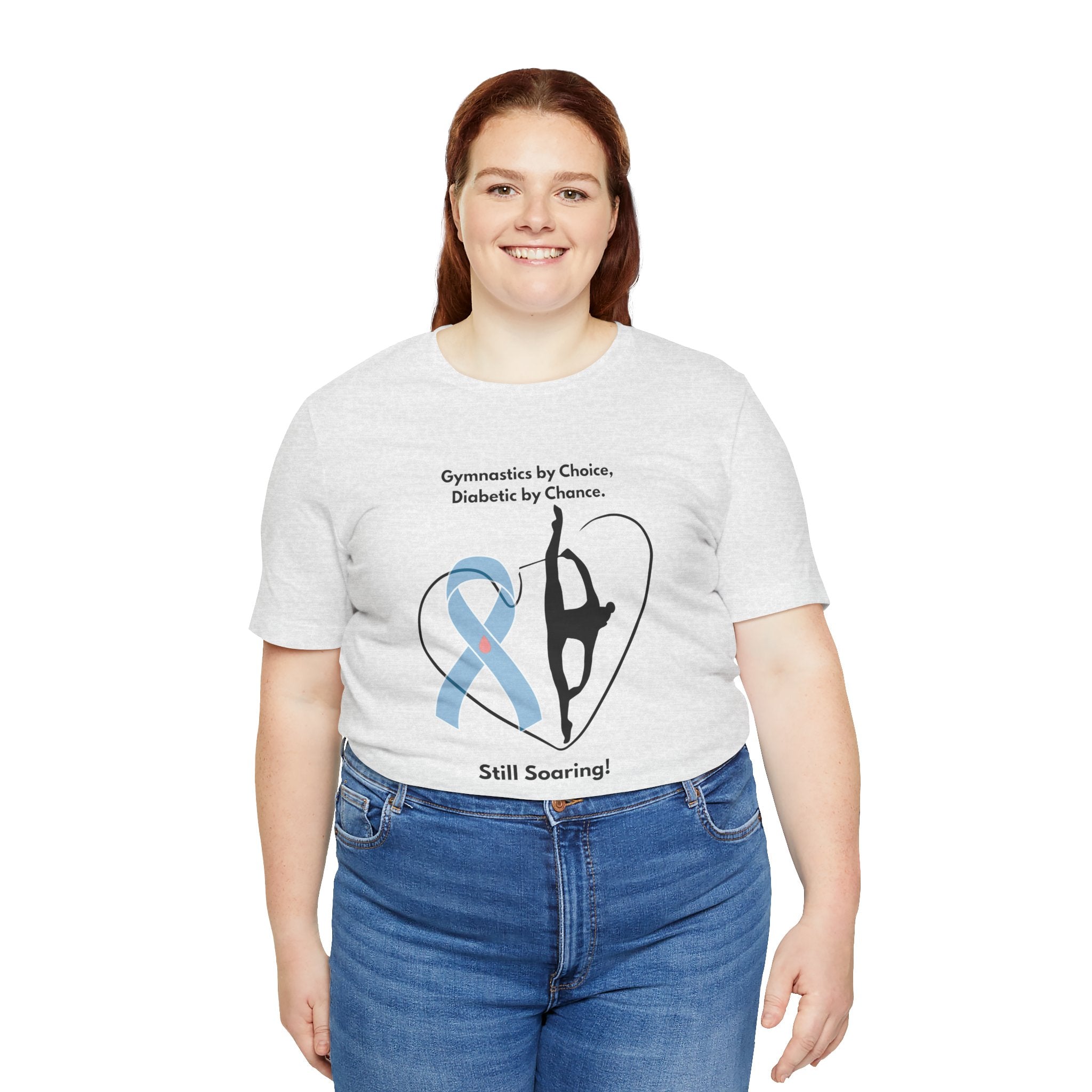 The Diabuddies Store Diabetes & Gymnastics - Unisex Tee Diabetes & Gymnastics - Unisex Tee: Defy expectations and tumble forward! This comfortable racerback tank is designed for the resilient gymnast who manages diabetes with grace and strength. Show the