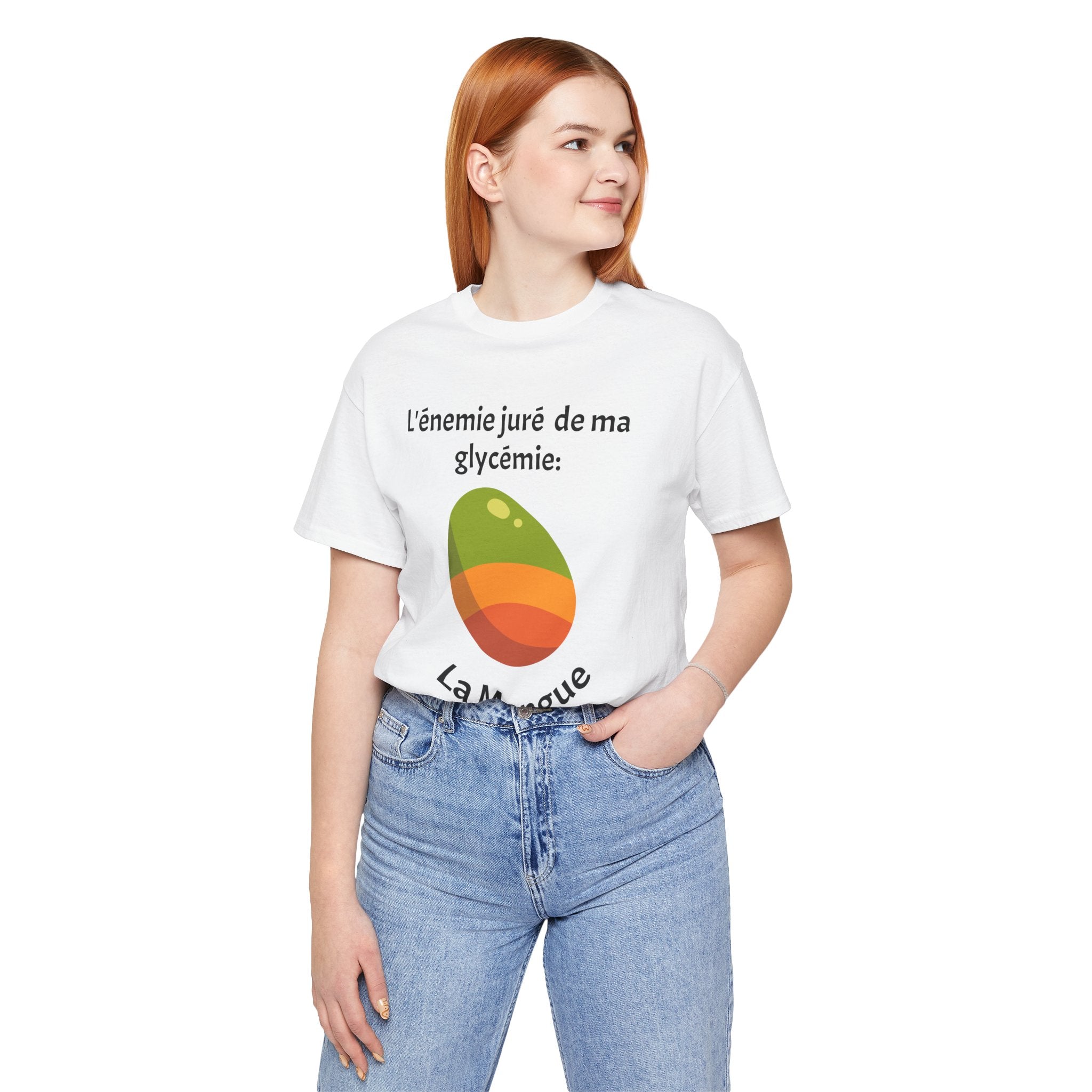My Blood Sugar's Nemesis: The Mango (French) - Unisex Tee The Diabuddies Store T-Shirts $25.00