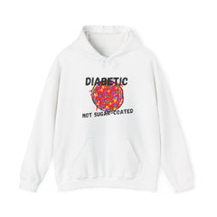 The Diabuddies Store Diabetic, Not Sugar Coated - Unisex Hoodie Diabetic, Not Sugar Coated - Unisex Hoodie: Wear your truth with bold honesty and cozy comfort with "The Diabuddies Store's" "Diabetic, Not Sugar Coated" Unisex Hoodie! This powerful and dire