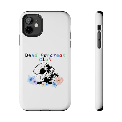 Skull & Flowers Dead Pancreas Club - Phone Case The Diabuddies Store Mobile Phone Cases $18.23
