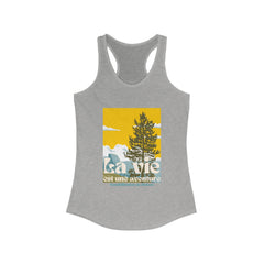 The Diabuddies Store Life is an Adventure, Nature (French) - Racerback Tank Life is an Adventure, Nature (French) - Racerback Tank: Embrace the call of the wild with our "La vie est une aventure" Tank. This Tank is for anyone who finds their soul in the g