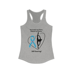 Diabetes & Gymnastics - Racerback Tank The Diabuddies Store Tank Tops $19.96