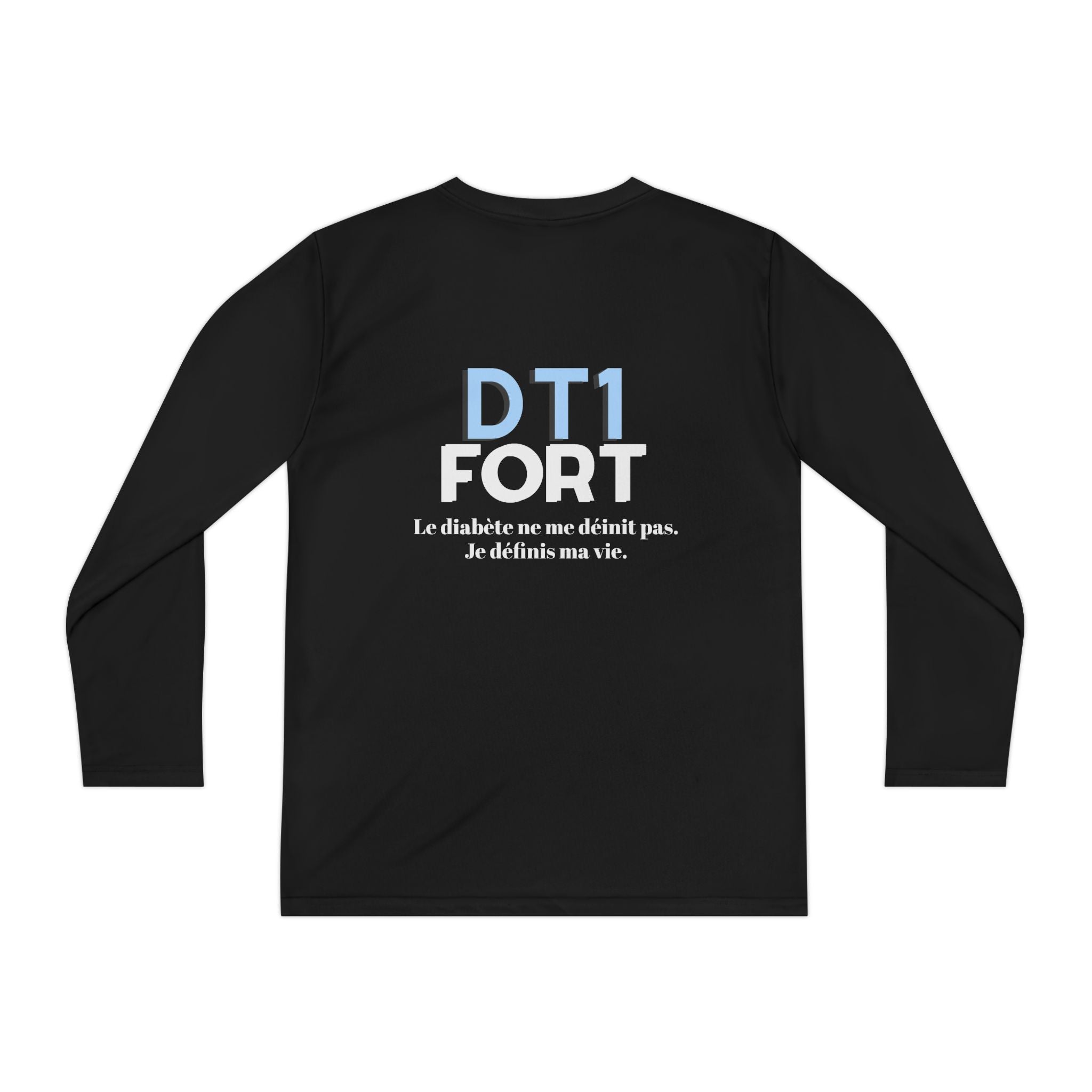 The Diabuddies Store T1D Strong (French) - Long-sleeved Youth Tee T1D Strong (French) - Long-sleeved Youth Tee is a soft, breathable and lets kids wear their resilience with pride. It's a simple yet powerful way to raise awareness for Type 1 Diabetes. Kid