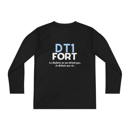 The Diabuddies Store T1D Strong (French) - Long-sleeved Youth Tee T1D Strong (French) - Long-sleeved Youth Tee is a soft, breathable and lets kids wear their resilience with pride. It's a simple yet powerful way to raise awareness for Type 1 Diabetes. Kid