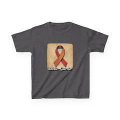 The Diabuddies Store Diabetes Warrior, Retro Look (French / Guerrier) - Kids Tee Diabetes Warrior, Retro Look (French / Guerrier) - Kids Tee: Let your young one show off their strength and style with our "Diabète Guerrier" Retro Look French Kids Tee! T-Sh