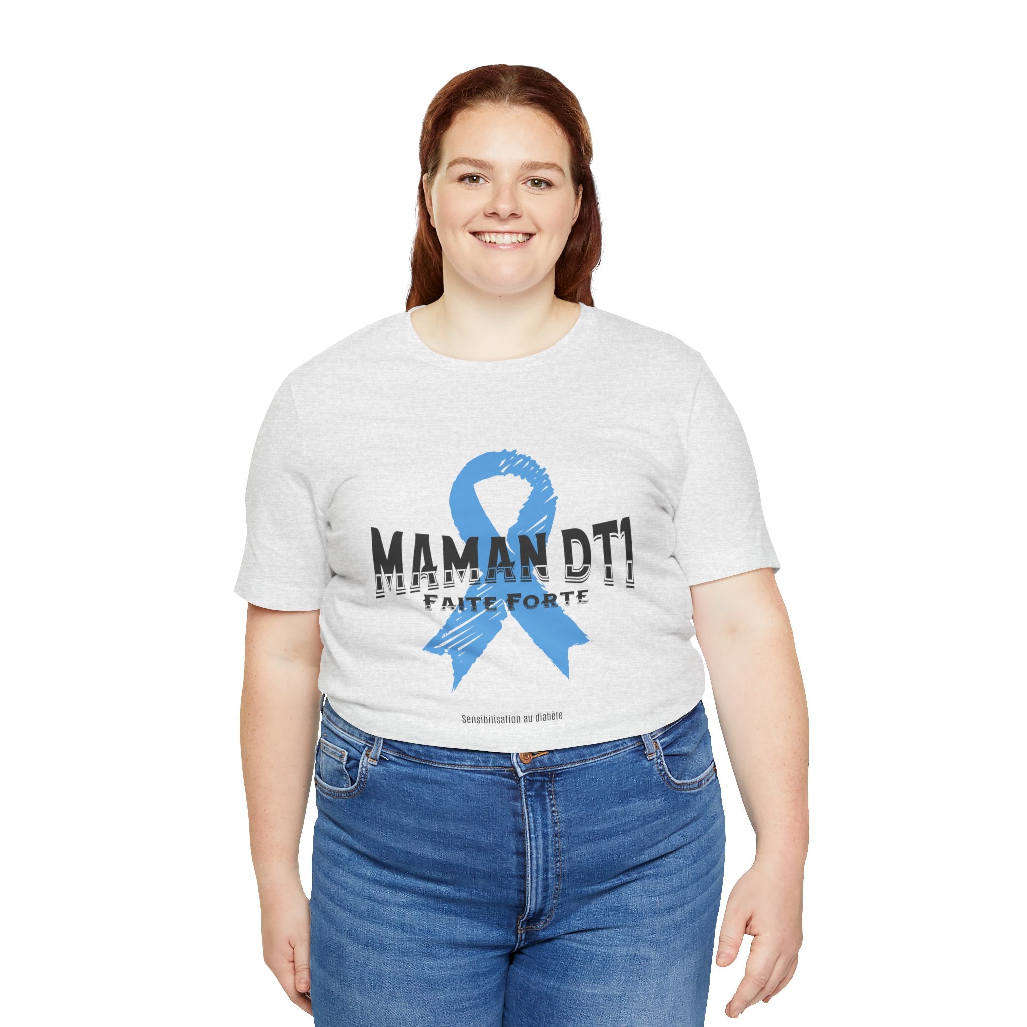 DT1 Mom, Made Strong (French) - Unisex Tee The Diabuddies Store T-Shirts $22.50
