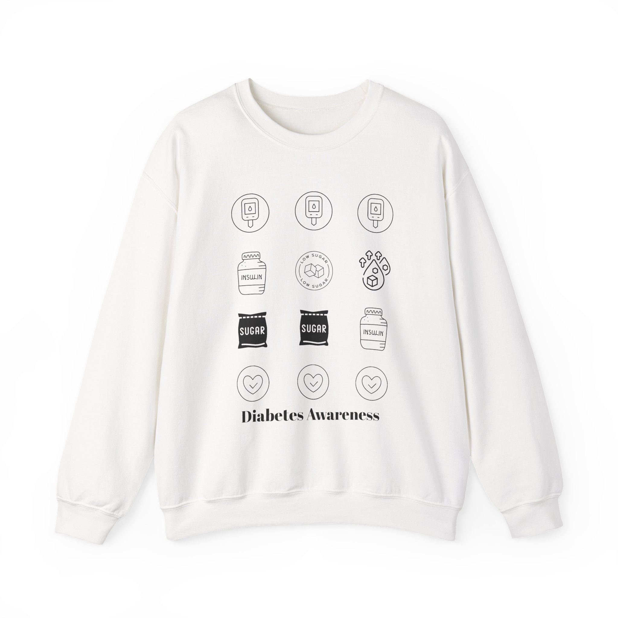 Diabetes Cycle Options - Unisex Sweatshirt The Diabuddies Store Sweatshirts $29.49