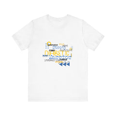 The Diabuddies Store Uplifted & Unleashed - Unisex Tee Uplifted & Unleashed - Unisex Tee: Embrace your strength, defy the odds. The "Uplifted & Unleashed" tee is more than just a shirt; it's a vibrant testament to the diabetic warrior within. Adorned with