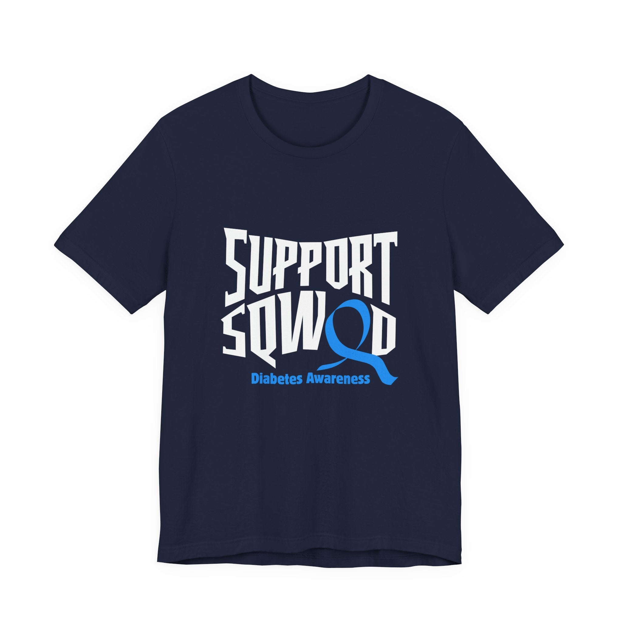 The Diabuddies Store T1D Support Squad - Unisex Tee T1D Support Squad - Unisex Tee: Join the T1D Support Squad! A soft, comfy tee for anyone showing love and solidarity for the T1D warrior in their life. T-Shirt Awareness clothing,Casual Wear,Diabetes,Dia