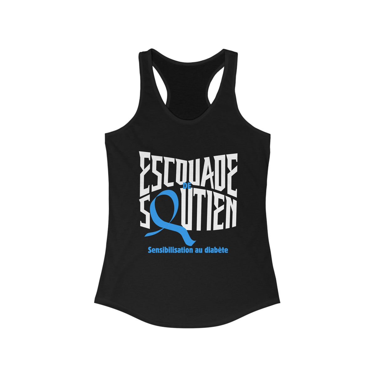 The Diabuddies Store T1D Support Squad (French) - Racerback Tank T1D Support Squad (French) - Racerback Tank: Show your love and solidarity in this soft, comfortable racerback tank. Perfect for warm weather, walks, and awareness events, this tank is for e