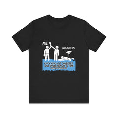 The Diabuddies Store Knocking out Diabetes - Unisex Tee Knocking out Diabetes - Unisex Tee: Make a bold statement with our Unisex Tee. This powerful shirt is for the fighters, the advocates, and the champions who face diabetes head-on every day. T-Shirts