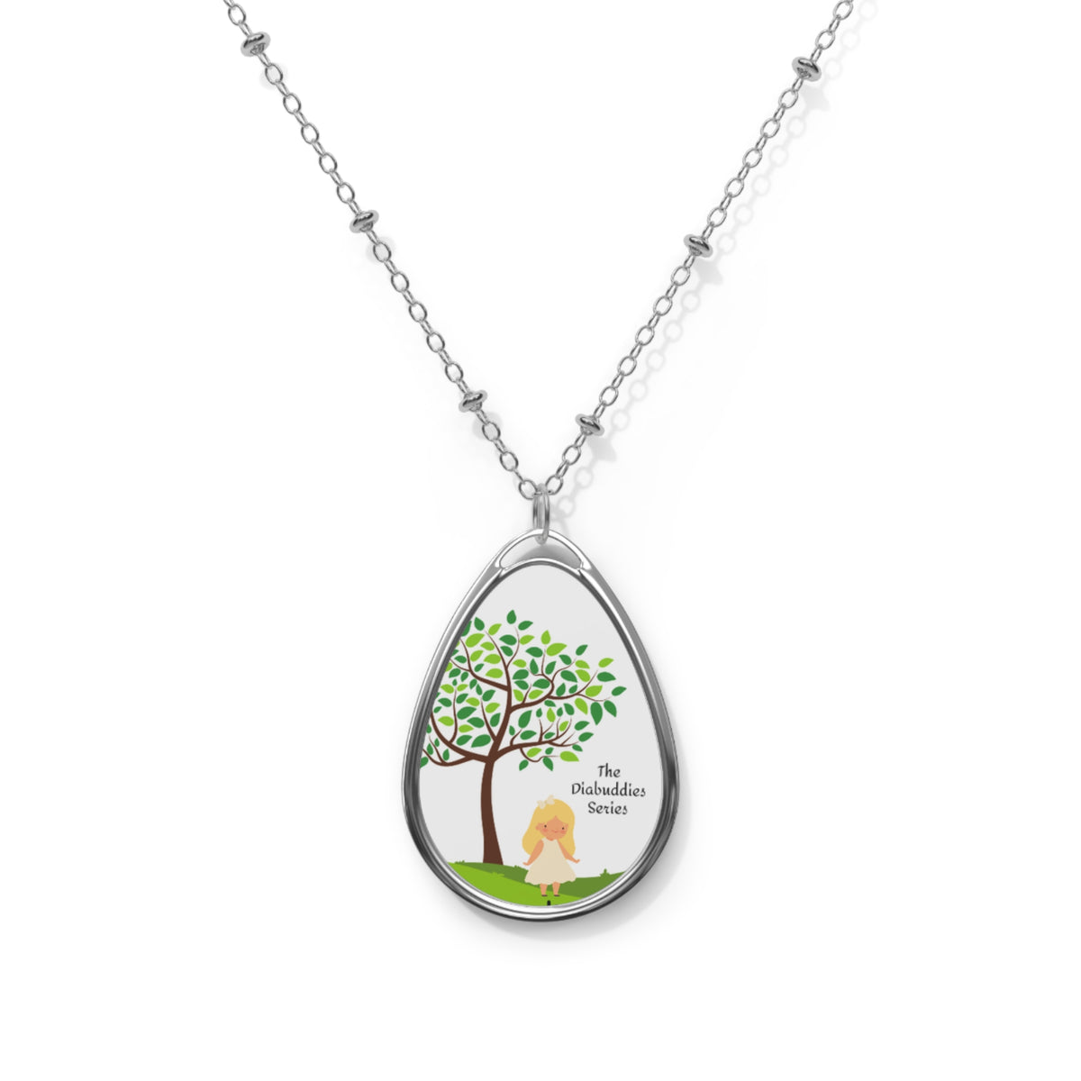 The Diabuddies Series (Emilie) - Oval Necklace The Diabuddies Store Necklaces $17.18