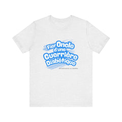 Proud Uncle of Diabetic Warrior (French/Niece) - Unisex Tee The Diabuddies Store T-Shirts $22.50