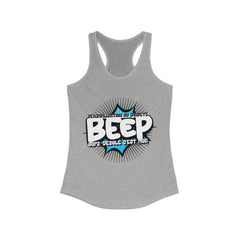 The Diabuddies Store BEEP - Sorry It's me! (French) - Racerback Tank BEEP - Sorry It's me! (French) - Racerback Tank: Always making an entrance? The delightful disruptor! Embrace the constant buzz of life in comfort and style! Tank Tops $19.96
