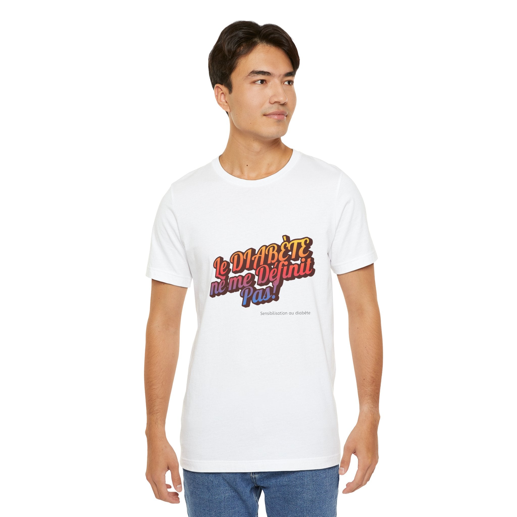 Diabetes doesn`t Define me! (French) - Unisex Tee The Diabuddies Store T-Shirts $30.27