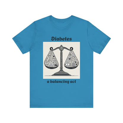 Diabetes Balancing Act - Unisex Tee The Diabuddies Store T-Shirts $24.25
