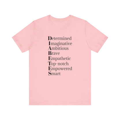 Diabetes: Qualities/Inspiring - Unisex Tee The Diabuddies Store T-Shirts $22.50