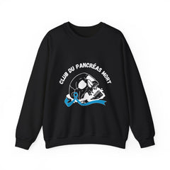 Skull & Blue Ribbon, Dead Pancreas Club (French) Sweatshirt The Diabuddies Store Sweatshirts $35.70