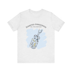 The Diabuddies Store Diabetes: All Type Matters - Unisex Tee Diabetes: All Type Matters - Unisex Tee: A powerful statement! This tee declares "All Type Matters," promoting unity and awareness for every person living with diabetes. T-Shirts $24.25