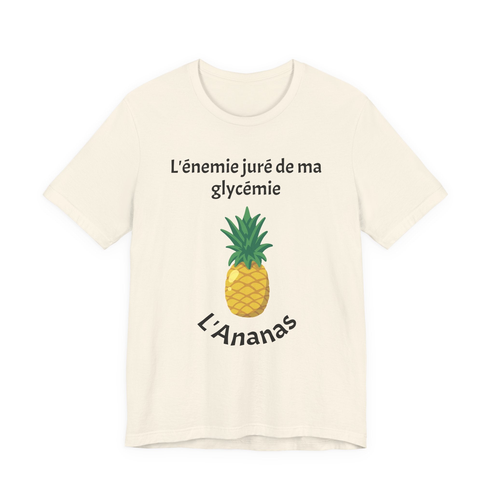 Blood Sugar's Arch Nemesis The Pineapple (French) Unisex Tee The Diabuddies Store T-Shirts $25.00