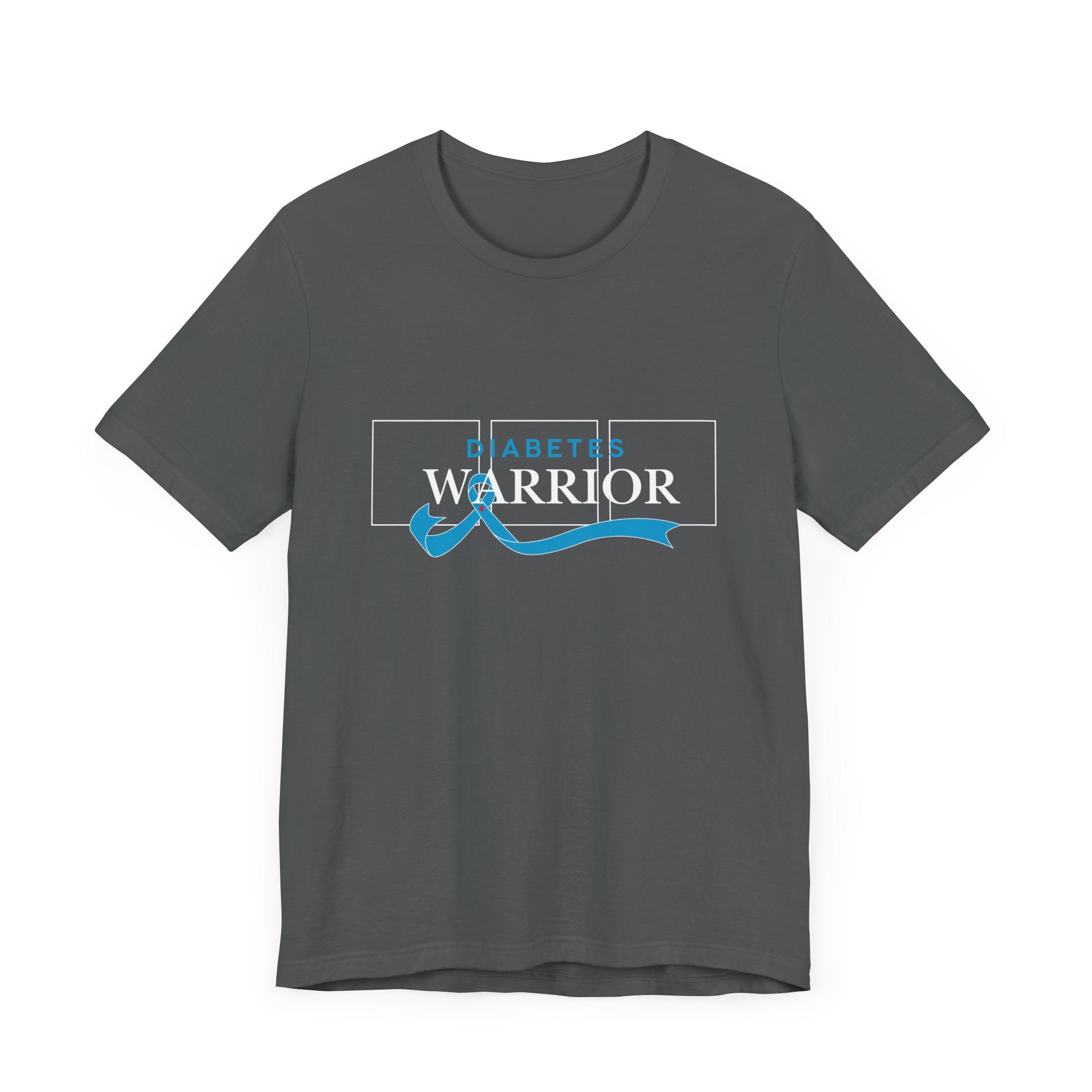 Diabetes Warrior, Blue Ribbon - Unisex Tee The Diabuddies Store T-Shirts $22.50