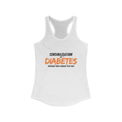 Stronger Together (French) - Racerback Tank The Diabuddies Store Tank Tops $19.96