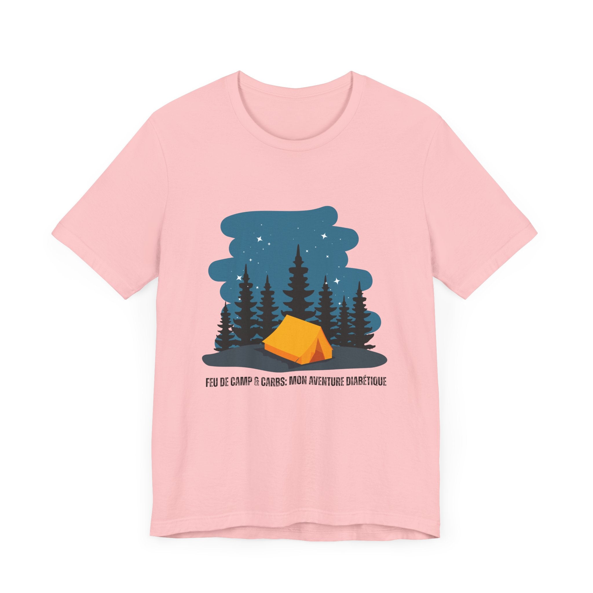 Campfire & Carbs! (French) - Unisex Tee The Diabuddies Store T-Shirts $22.50