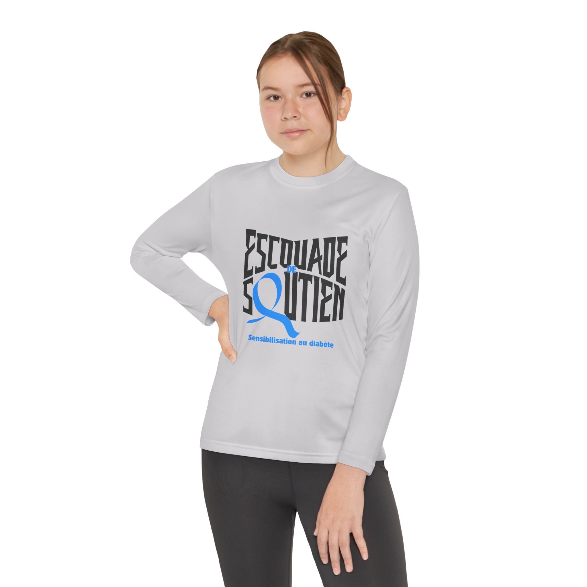 The Diabuddies Store Diabetes Support Squad (French) - Long-sleeved Youth Tee Diabetes Support Squad (French) - Long-sleeved Youth Tee: Unite against diabetes with the Diabetes Support Squad Kids' Tee! This super-soft long-sleeved Tee is perfect for littl