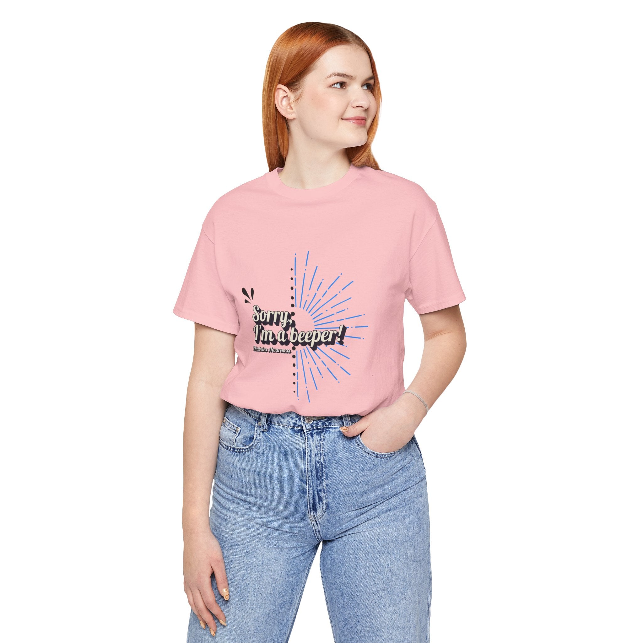 The Diabuddies Store Sorry I'm a Beeper - Unisex Tee Sorry I'm a Beeper - Unisex Tee: Always connected? This tee's for you. Embrace the constant buzz of life in comfort and style! T-Shirts $30.27