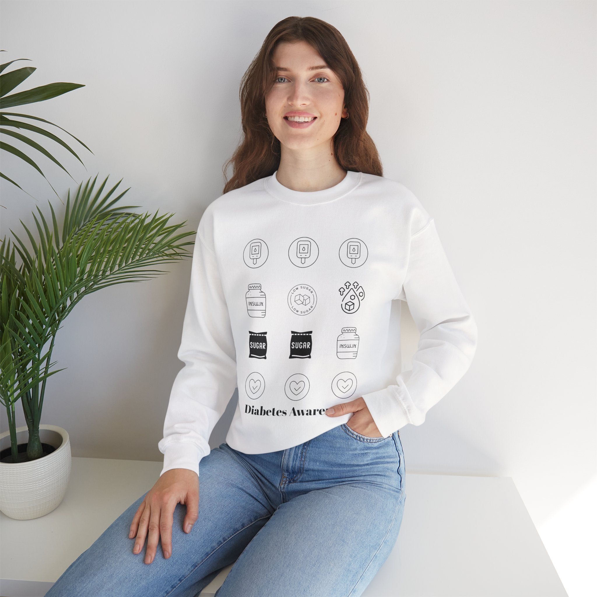 Diabetes Cycle Options - Unisex Sweatshirt The Diabuddies Store Sweatshirts $35.70
