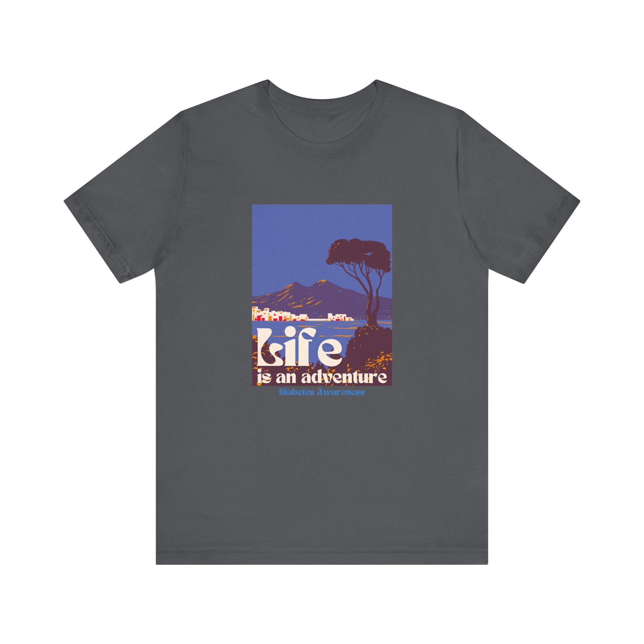 The Diabuddies Store Life is an Adventure, Ocean View - Unisex Tee Life is an Adventure, Ocean View - Unisex Tee: Embrace the call of the wild with our "Life is an adventure" Unisex Tee. This shirt is for anyone who finds their soul in the great outdoors,