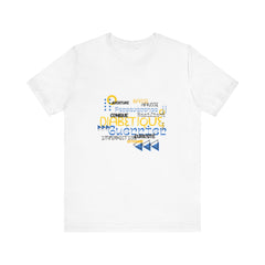 The Diabuddies Store Uplifted & Unleashed (French) - Unisex Tee Uplifted & Unleashed (French) - Unisex Tee: Embrace your strength, defy the odds. This tee is more than just a shirt; it's a vibrant testament to the diabetic warrior within. T-Shirts $22.50
