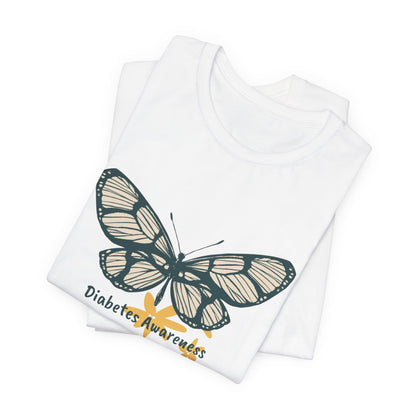Green Butterfly & Flowers - Unisex Tee The Diabuddies Store T-Shirts $24.25