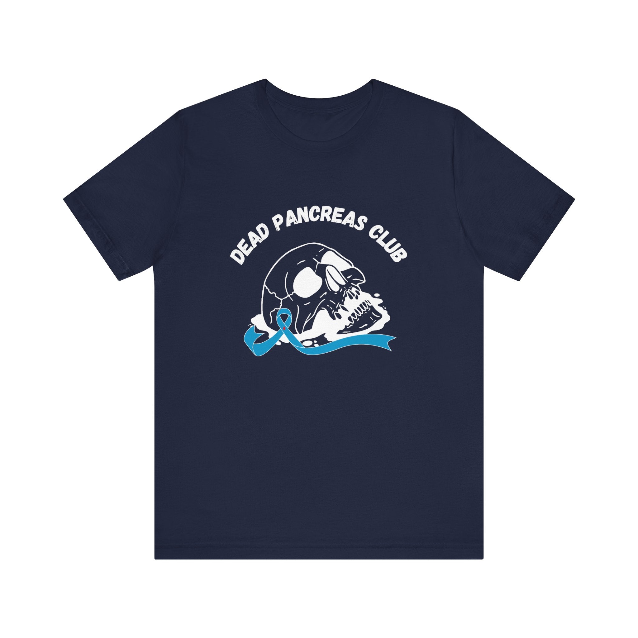 Skull & Blue Ribbon, Dead Pancreas Club - Unisex Tee The Diabuddies Store T-Shirts $22.50