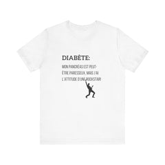 Lazy Pancreas, Rockstar Attitude (French) - Unisex Tee The Diabuddies Store T-Shirts $22.50