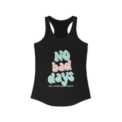 The Diabuddies Store No Bad Days, only minor adjustments - Racerback Tank No Bad Days, only minor adjustments - Racerback Tank: Embrace every moment with our "No Bad Days, Only Minor Adjustments" racerback tank. Tank Tops $19.96