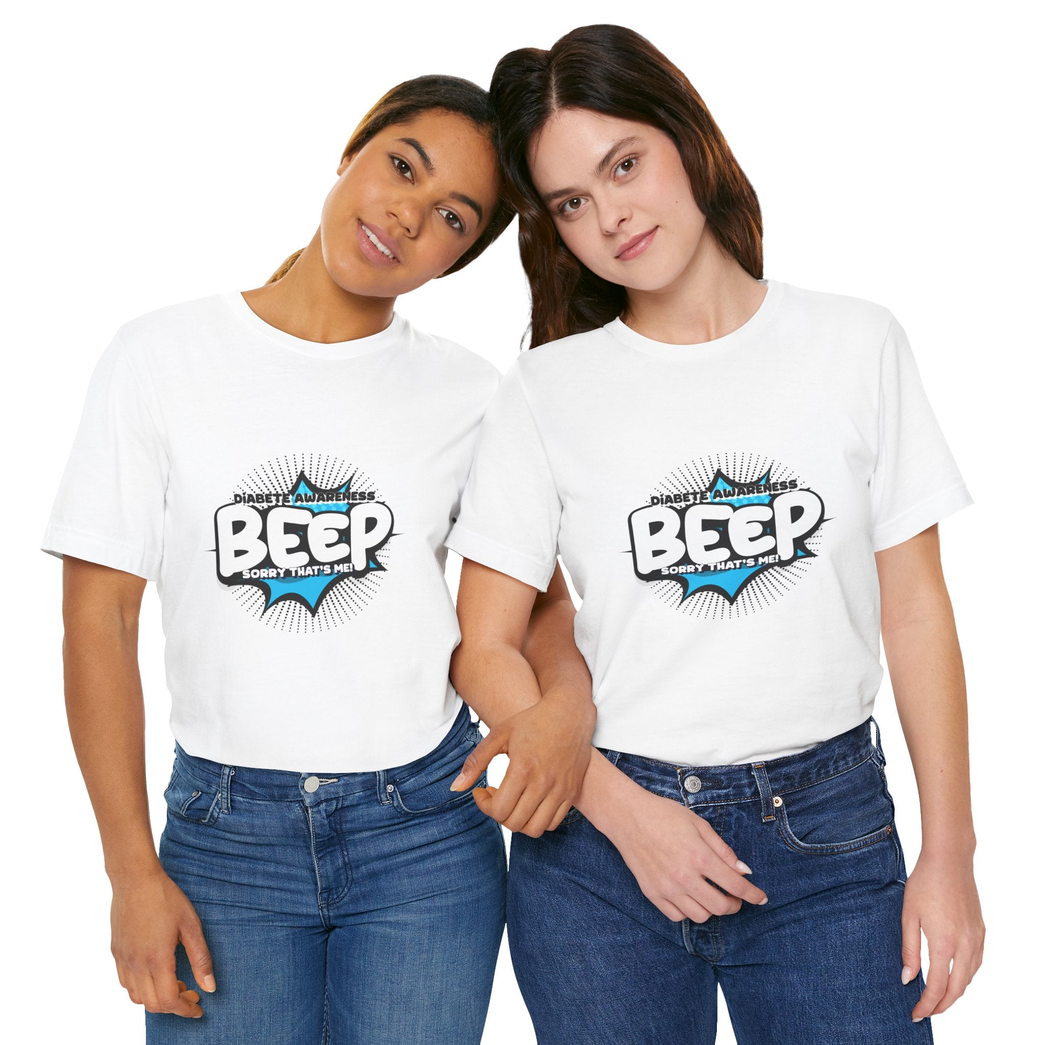 The Diabuddies Store BEEP - Sorry it's me! - Unisex Tee BEEP - Sorry it's me! - Unisex Tee: Always making an entrance? The delightful disruptor! Embrace the constant buzz of life in comfort and style! T-Shirts $30.27