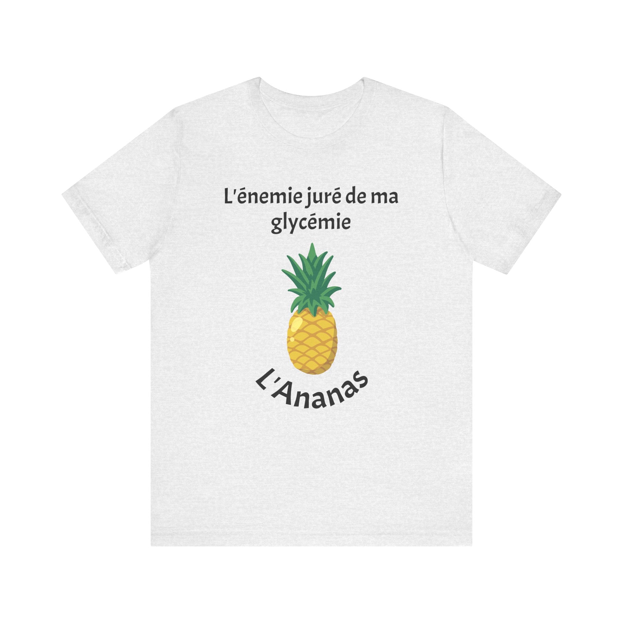 Blood Sugar's Arch Nemesis The Pineapple (French) Unisex Tee The Diabuddies Store T-Shirts $25.00