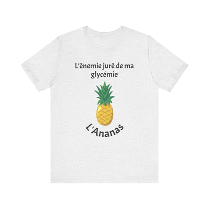 Blood Sugar's Arch Nemesis The Pineapple (French) Unisex Tee The Diabuddies Store T-Shirts $25.00